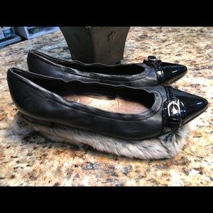 Pointy toe black patent and leather AGL size 39